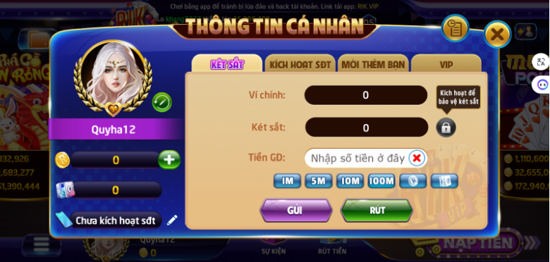 Giao diện game cực đẹp
