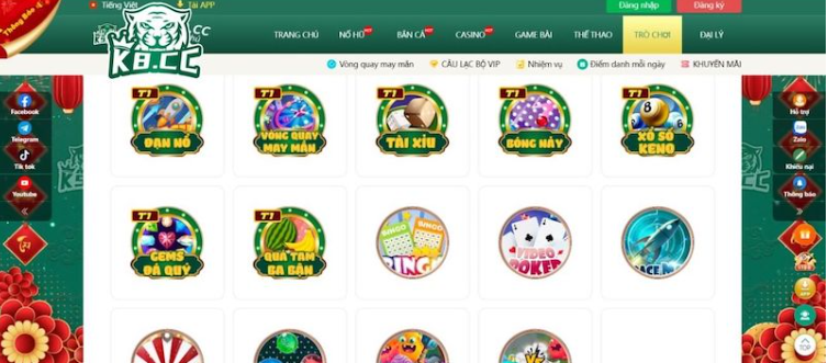 Những phiên bản game đa dạng tại K8CC