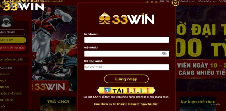 Thao tác ngay 4 bước đơn giản để đặt cược nổ hũ 33win