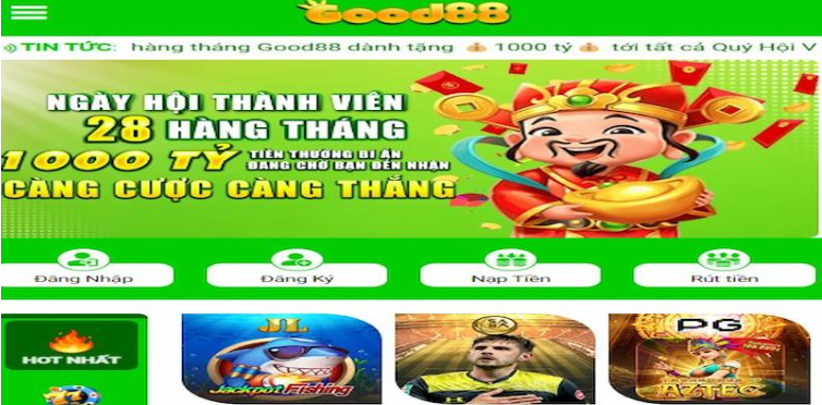 Đánh giá kho game đổi thưởng nhà cái Good88